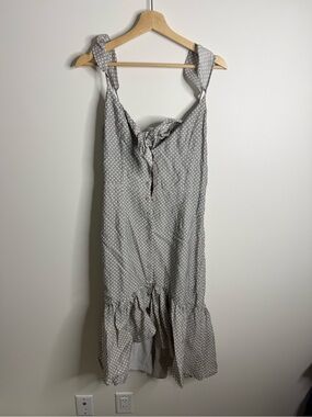 Lost in Lunar Polka Dot High-Low Dress in Light Gray st. Claire maxi NWT Medium